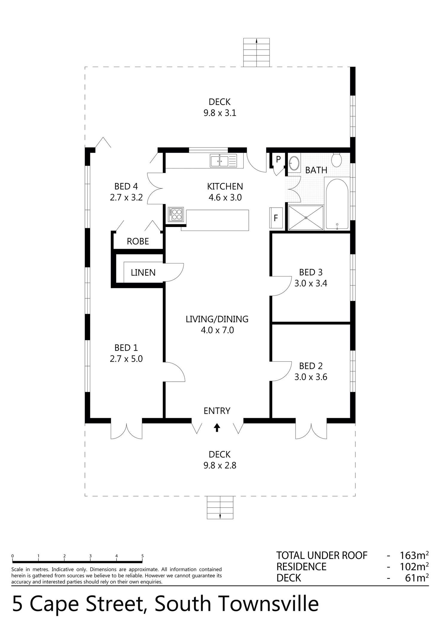 Floorplan of Homely house listing, 5 Cape Street, South Townsville QLD 4810