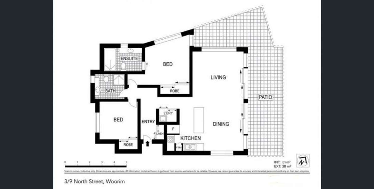 Floorplan of Homely unit listing, 3/3 North Street, Woorim QLD 4507