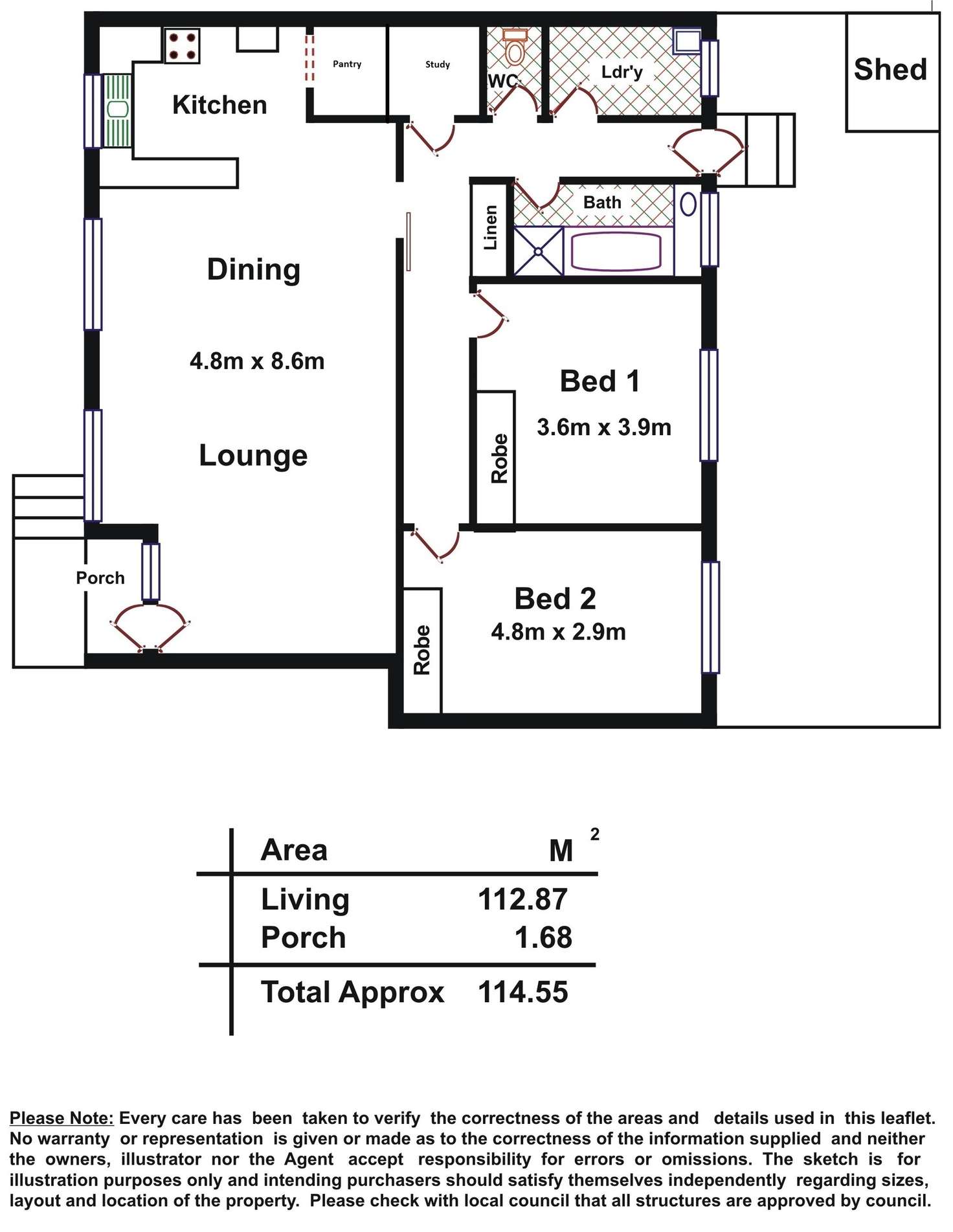 Floorplan of Homely unit listing, Address available on request