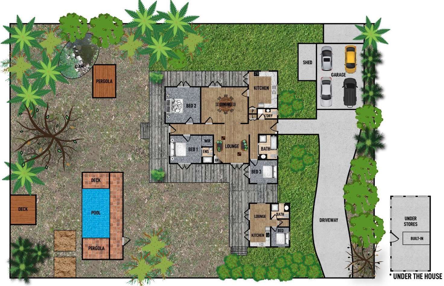 Floorplan of Homely acreageSemiRural listing, 204 Lake Macdonald Drive, Lake Macdonald QLD 4563