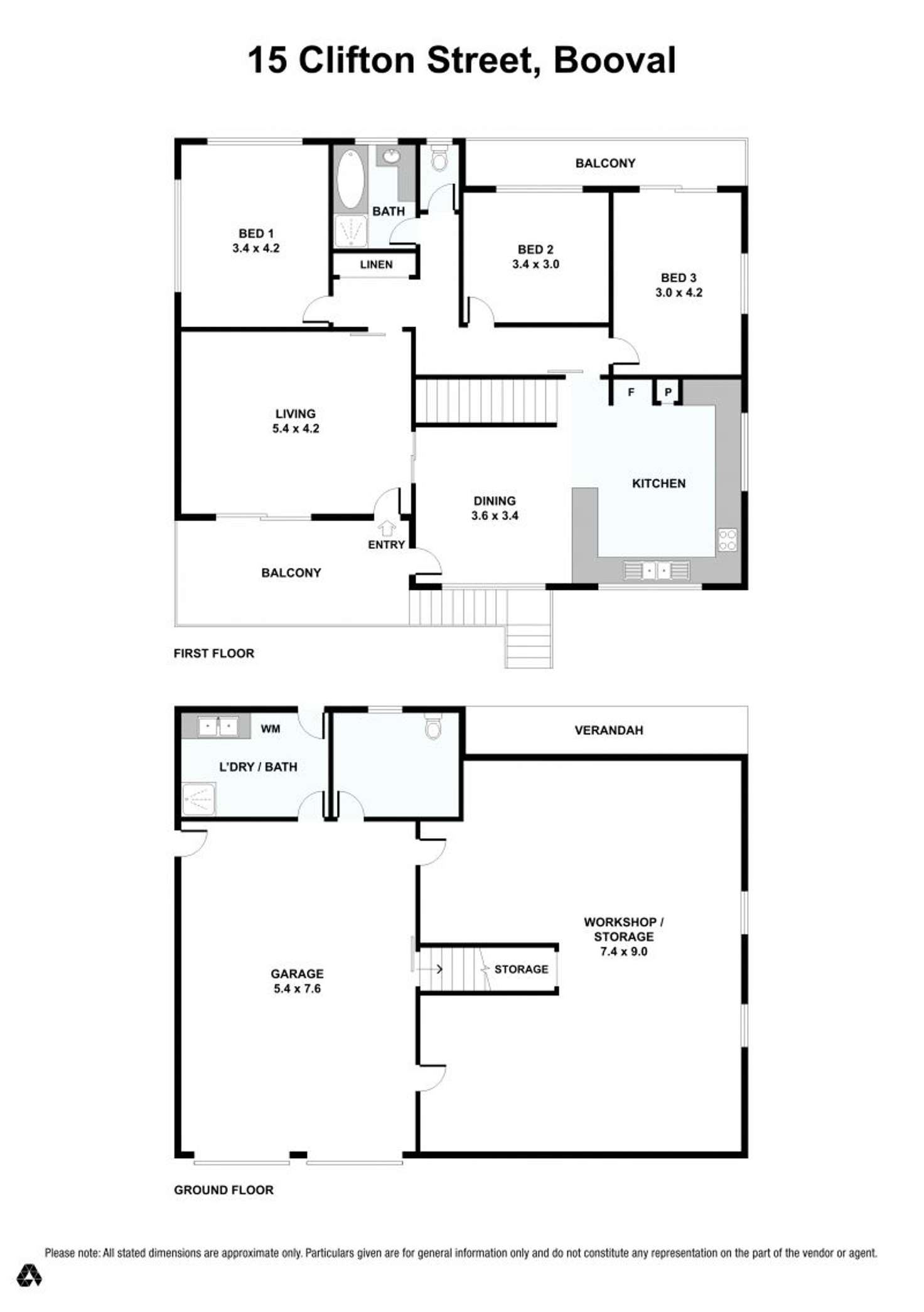 Floorplan of Homely house listing, 15 Clifton Street, Booval QLD 4304