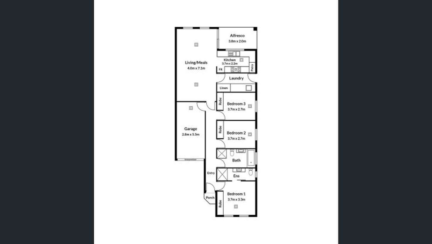 Floorplan of Homely house listing, 63B Morialta Rd, Rostrevor SA 5073