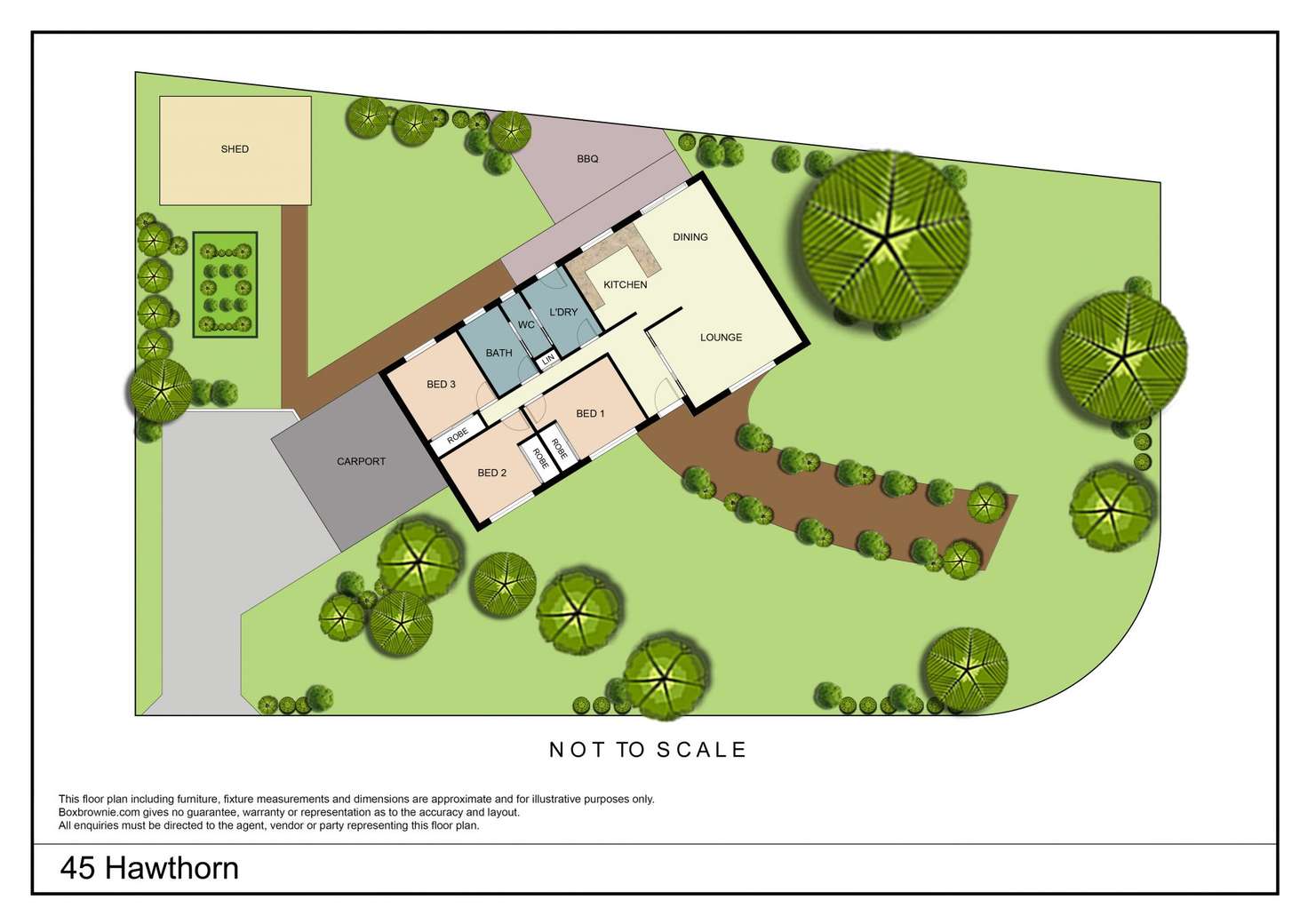 Floorplan of Homely house listing, 45 Hawthorn Lane, Bright VIC 3741