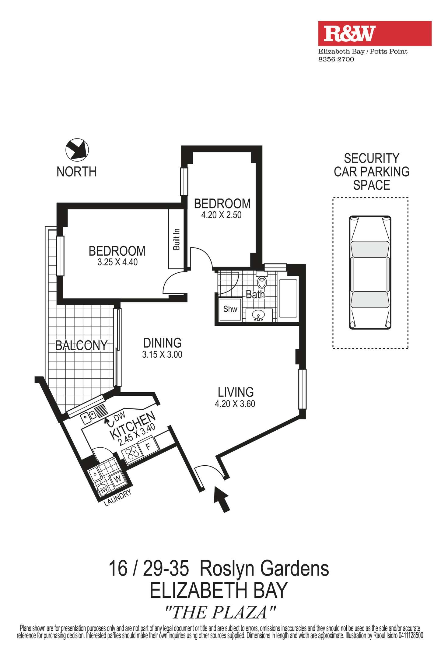 Floorplan of Homely apartment listing, 16/29 Roslyn Gardens, Elizabeth Bay NSW 2011