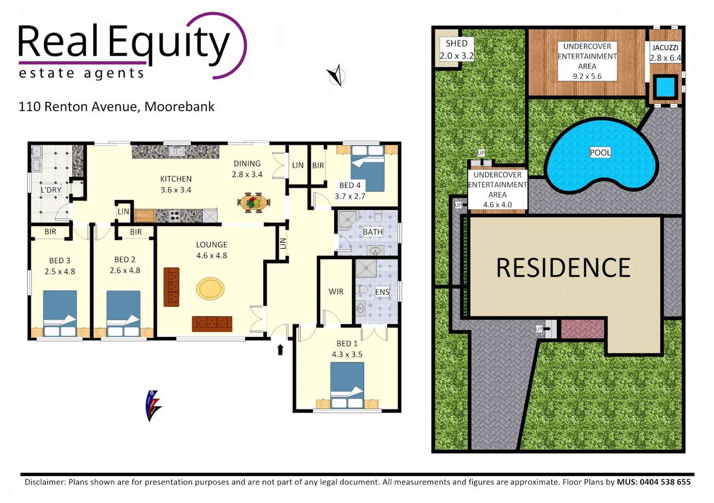 Floorplan of Homely house listing, 110 Renton Avenue, Moorebank NSW 2170