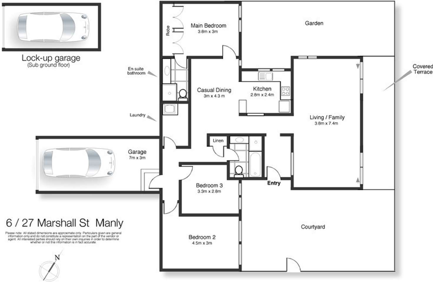 Floorplan of Homely apartment listing, 6/27 Marshall Street, Manly NSW 2095