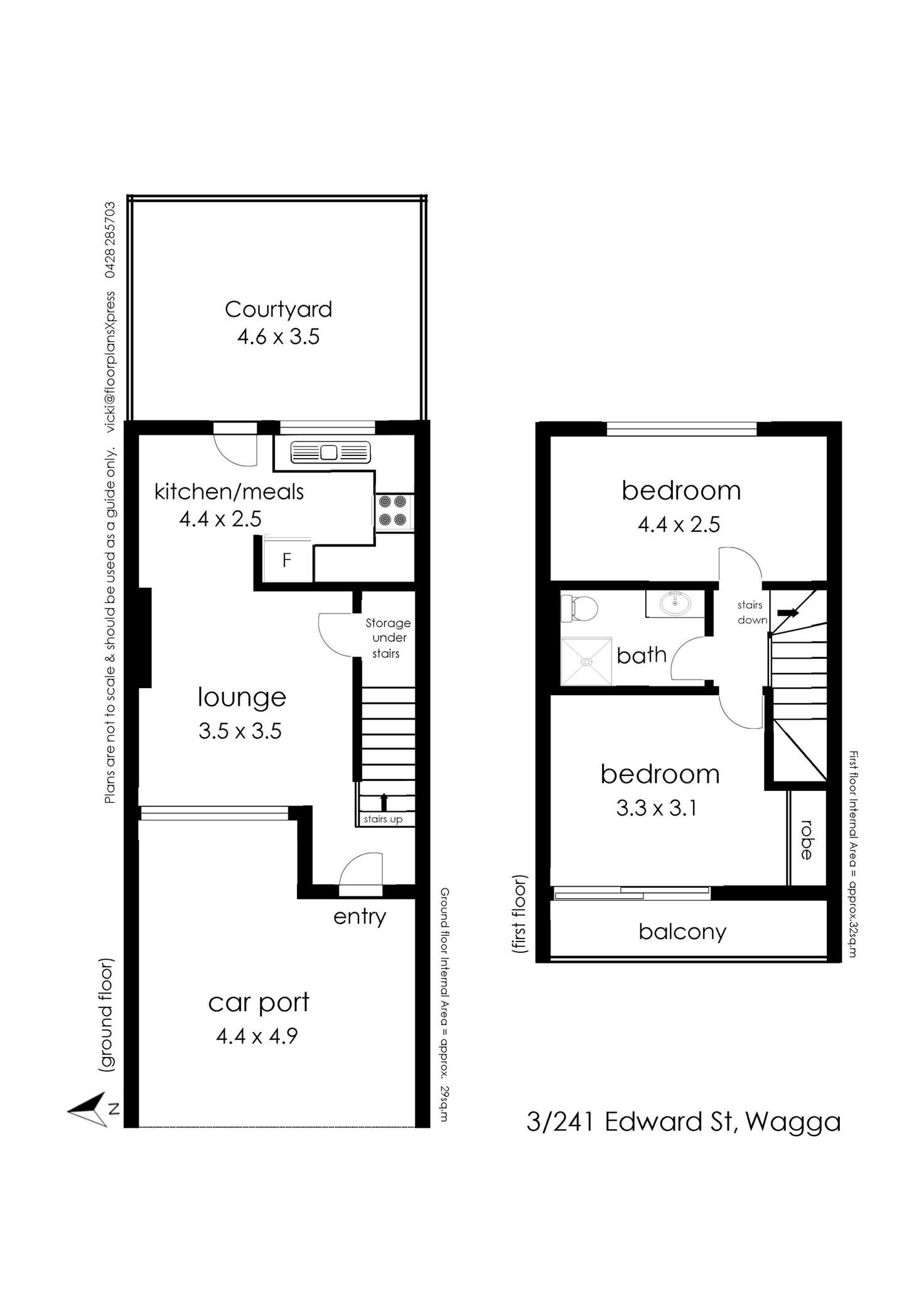 Floorplan of Homely unit listing, 5/241 Edward Street, Wagga Wagga NSW 2650
