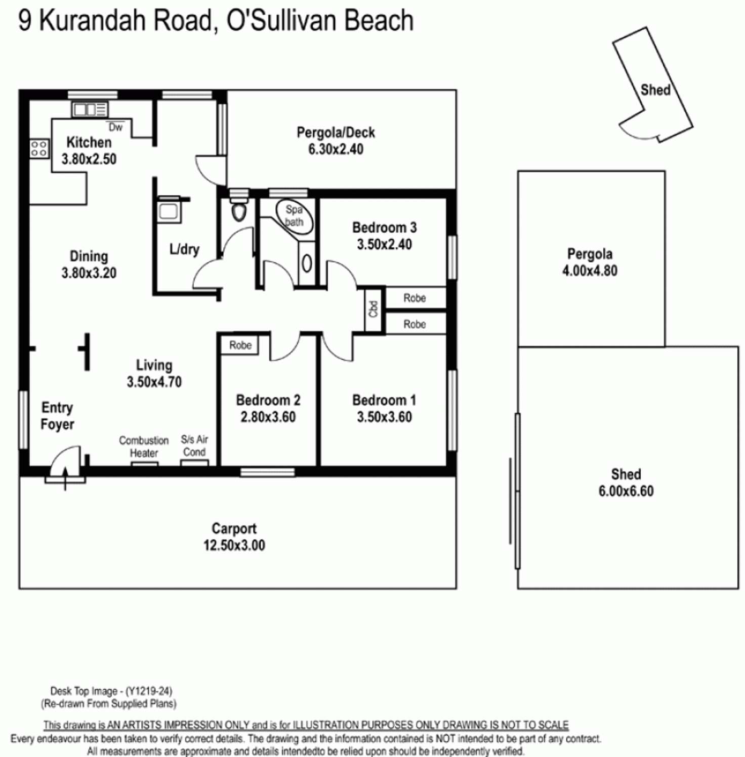 Floorplan of Homely house listing, 9 Kurandah Street, O'sullivan Beach SA 5166