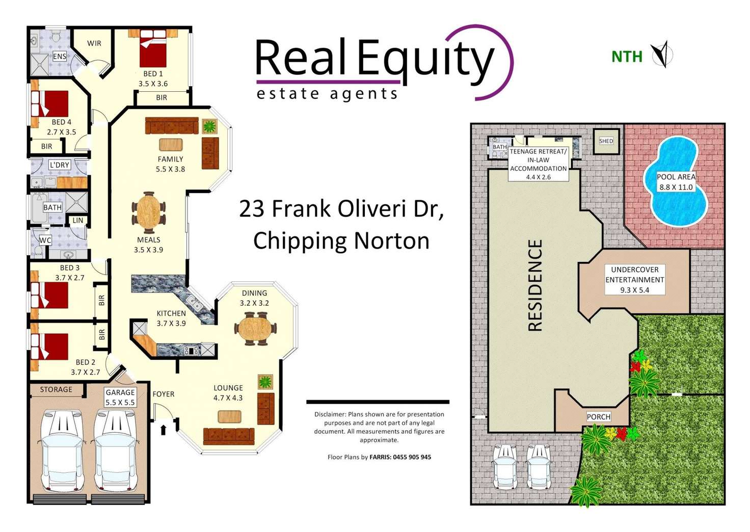 Floorplan of Homely house listing, 23 Frank Oliveri Drive, Chipping Norton NSW 2170