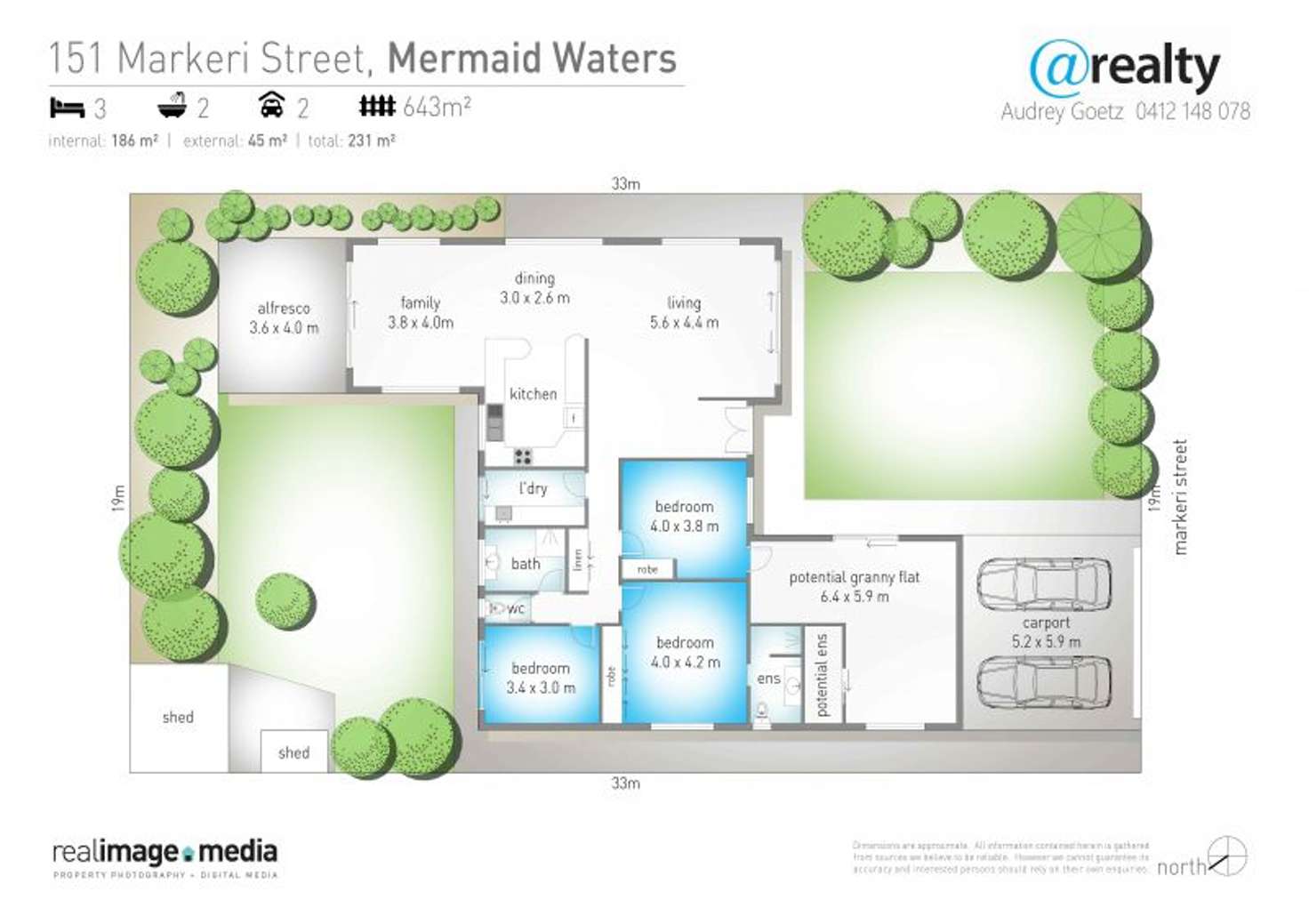 Floorplan of Homely house listing, 151 Markeri Street, Mermaid Waters QLD 4218