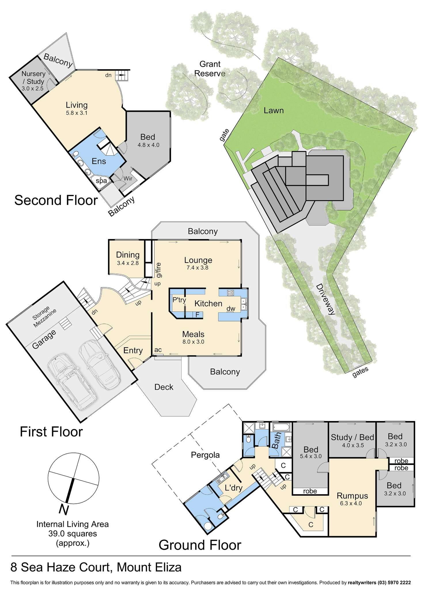 Floorplan of Homely house listing, 8 Sea Haze Court, Mount Eliza VIC 3930