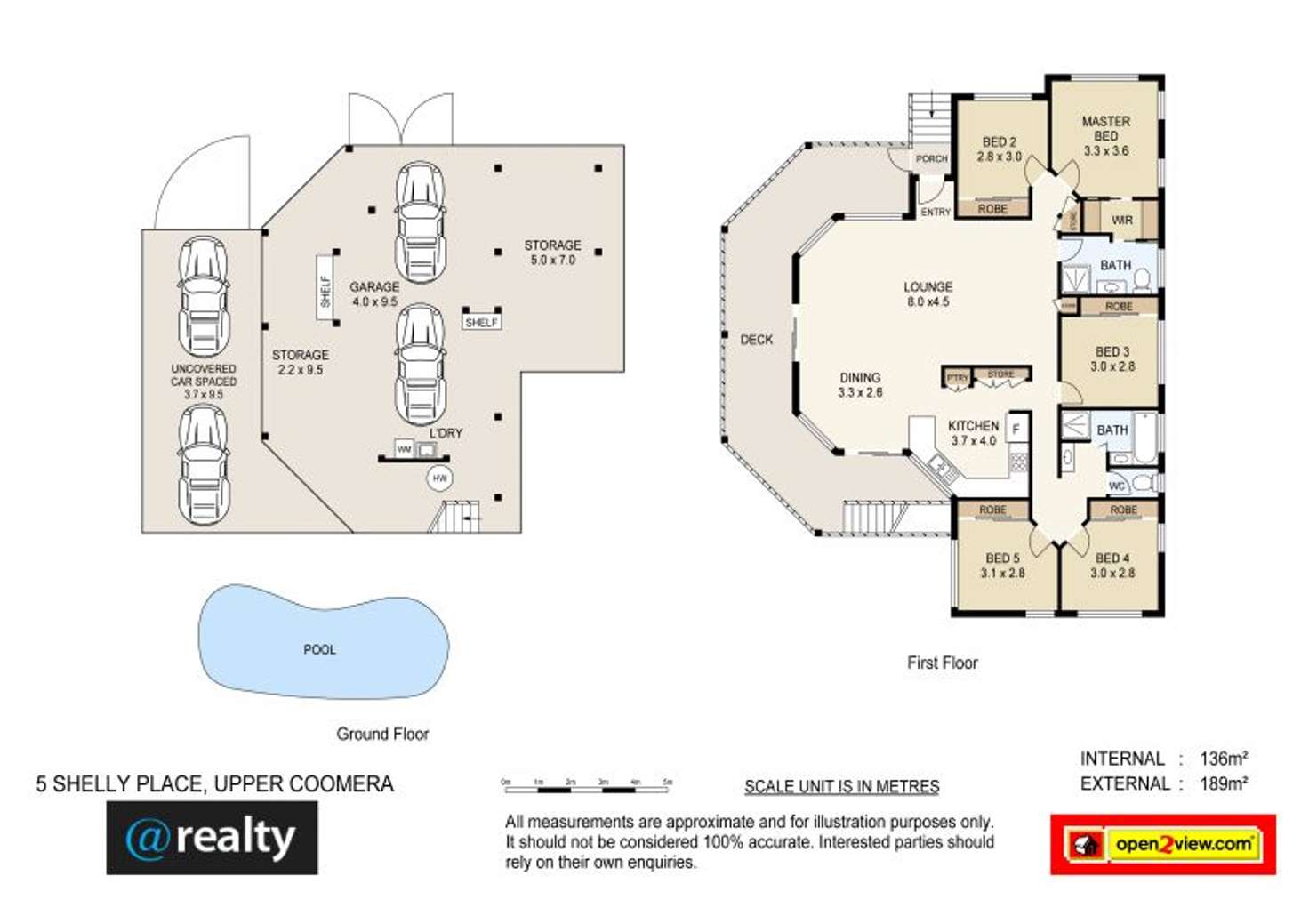 Floorplan of Homely house listing, 5 Shelly Place, Upper Coomera QLD 4209