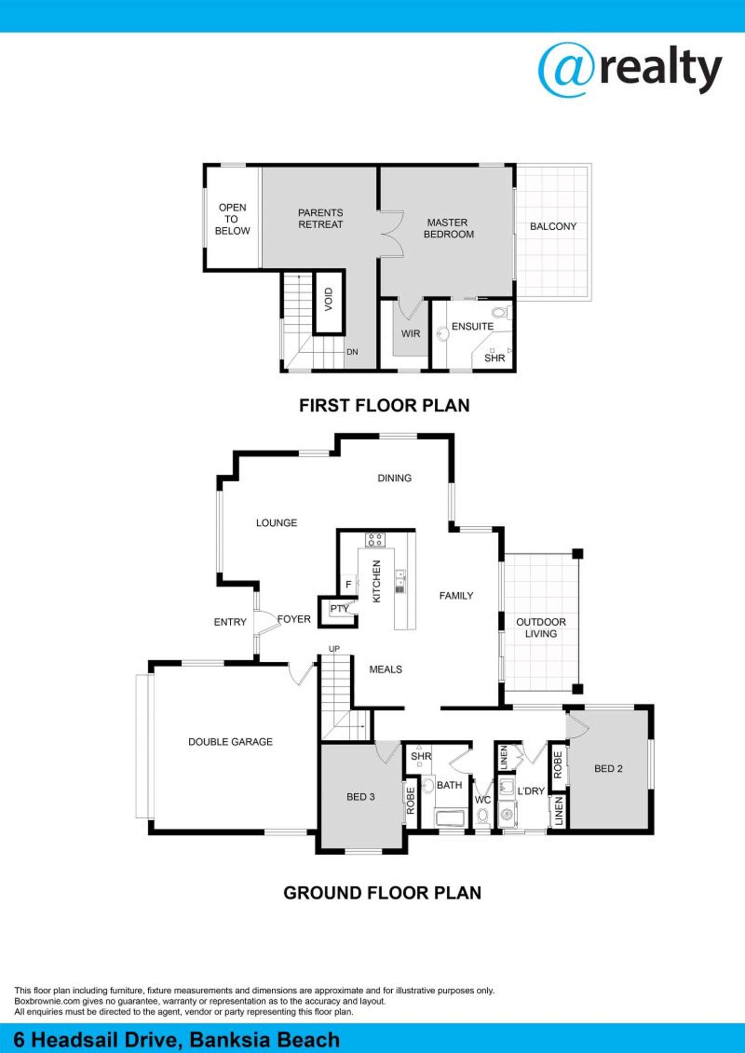 Floorplan of Homely house listing, 6 Headsail Drive, Banksia Beach QLD 4507