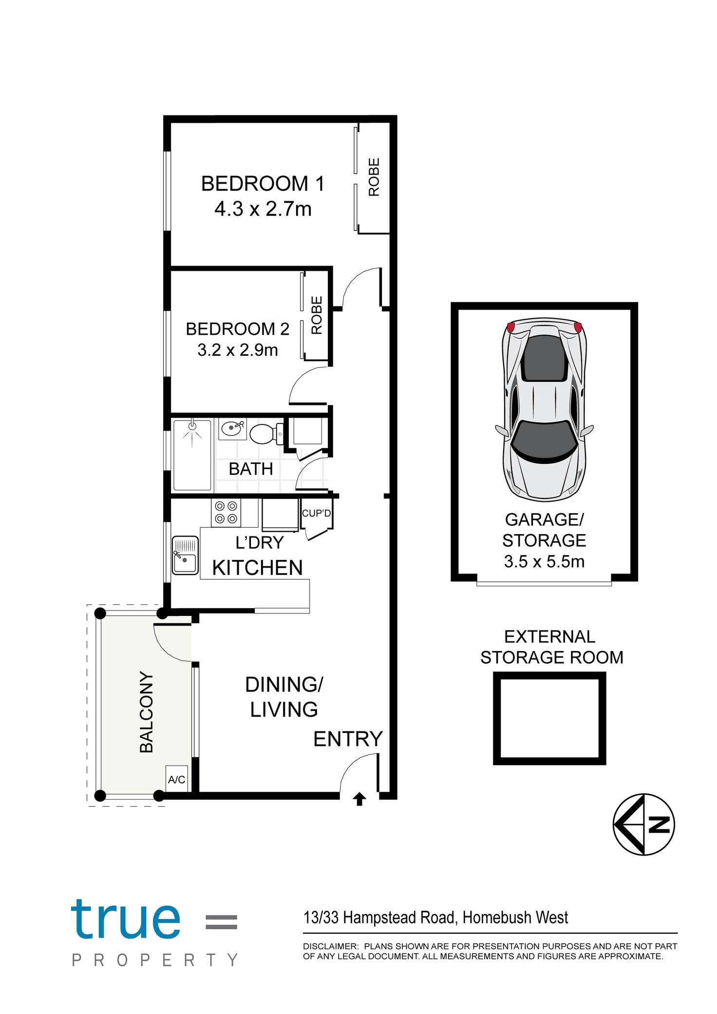 Floorplan of Homely apartment listing, 13/33 Hampstead Road, Homebush West NSW 2140