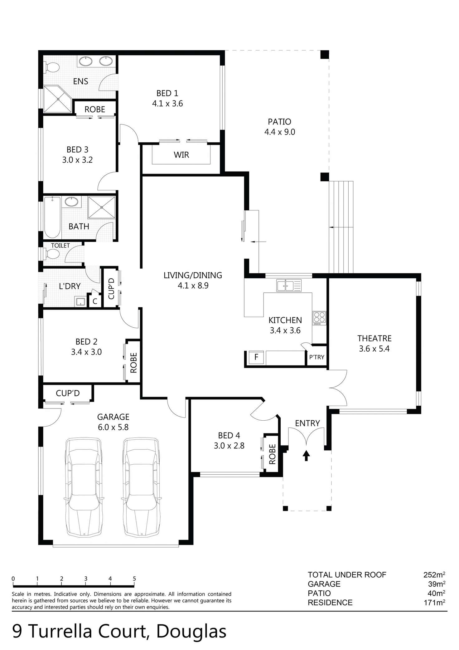 Floorplan of Homely house listing, 9 Turrella Court, Douglas QLD 4814