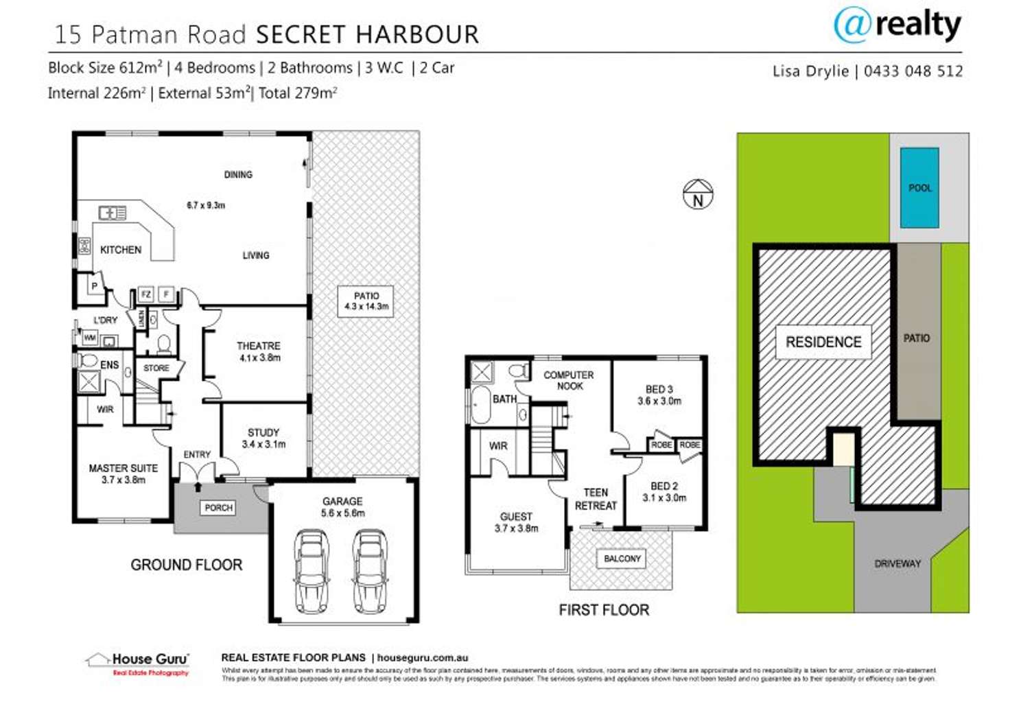 Floorplan of Homely house listing, 15 Patman Road, Secret Harbour WA 6173