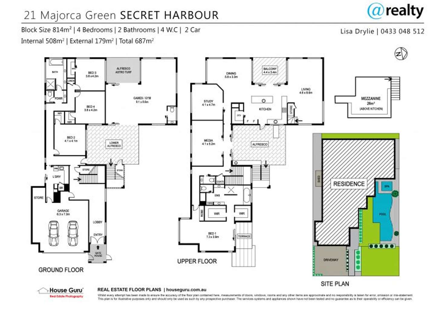 Floorplan of Homely house listing, 21 Majorca Green, Secret Harbour WA 6173
