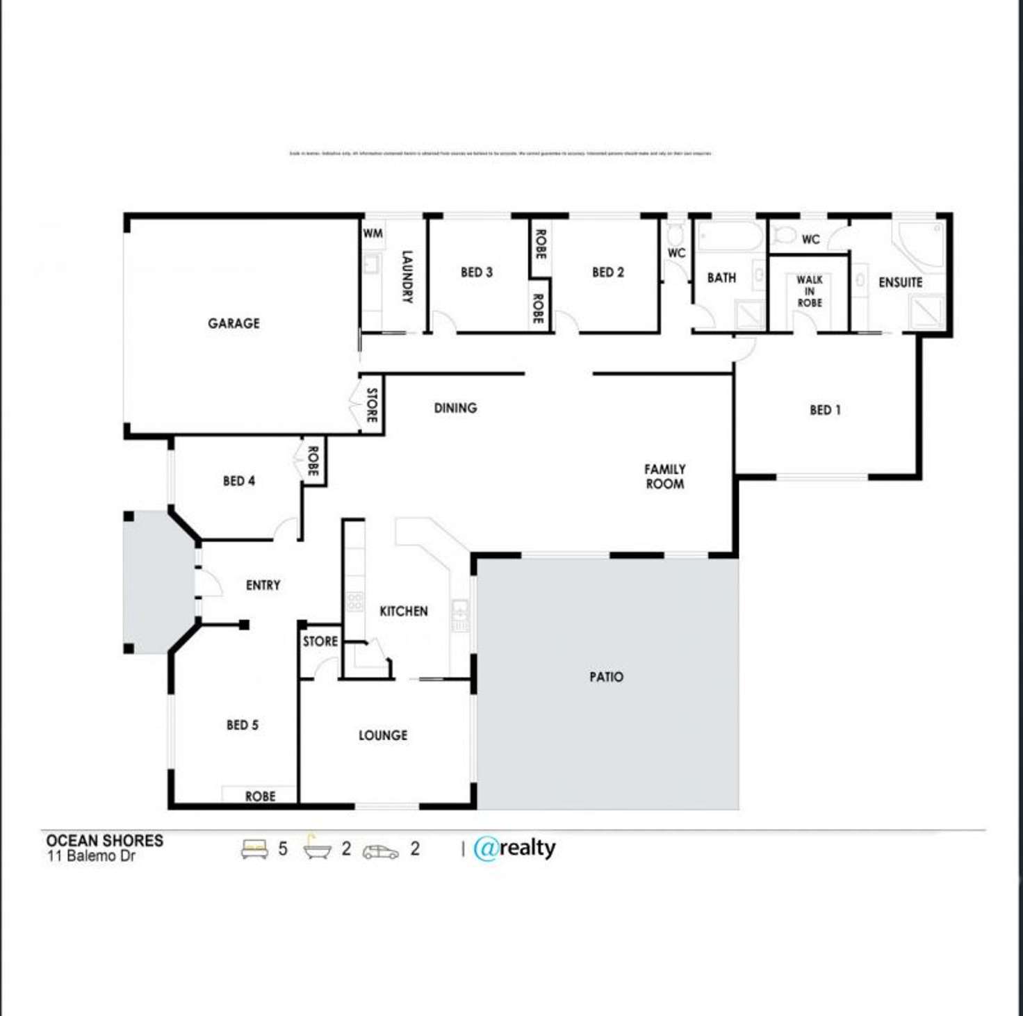 Floorplan of Homely house listing, 11 Balemo Drive, Ocean Shores NSW 2483