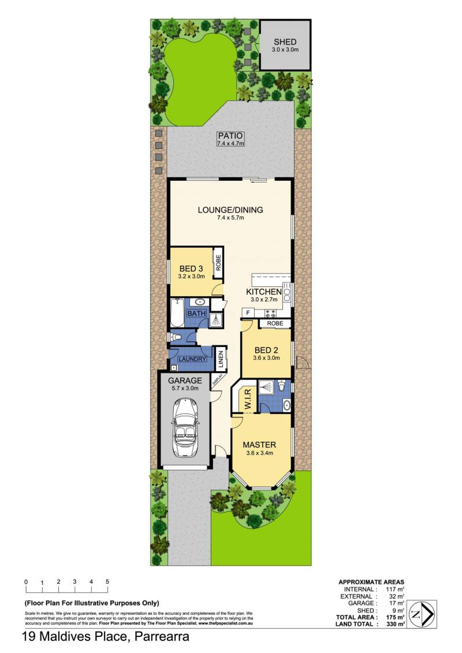 Floorplan of Homely house listing, 19 Maldives Place, Parrearra QLD 4575