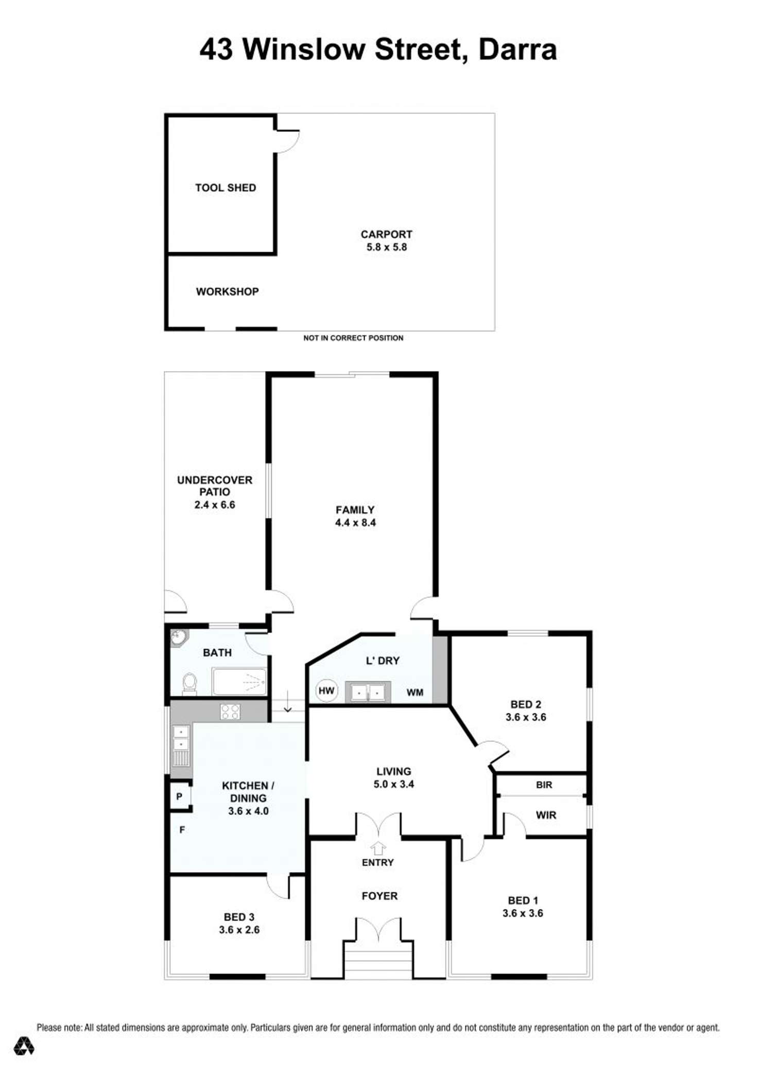 Floorplan of Homely house listing, 43 Winslow Street, Darra QLD 4076