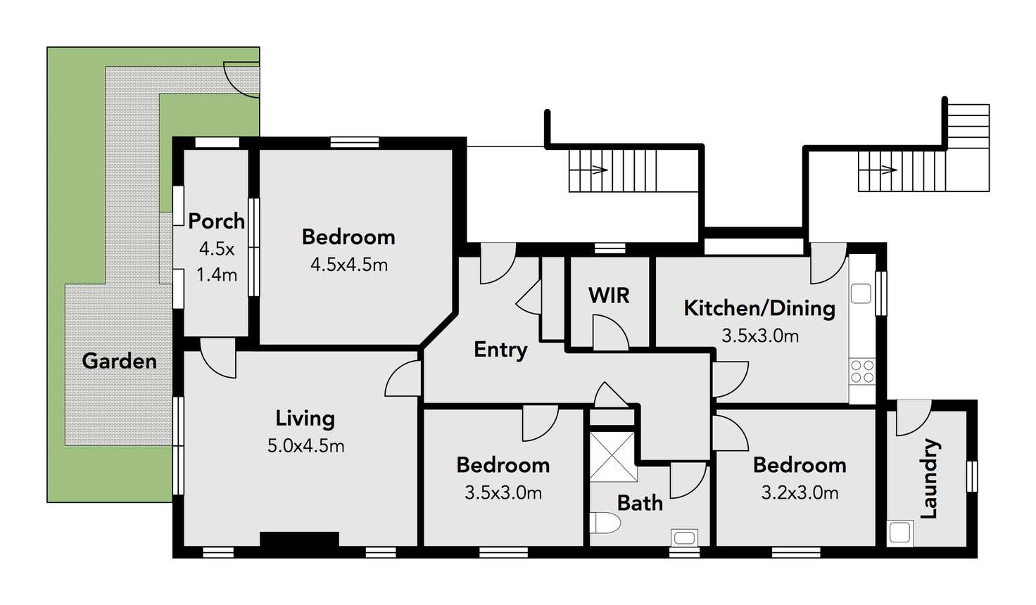 Floorplan of Homely apartment listing, 1/12 Maryville Street, Ripponlea VIC 3185