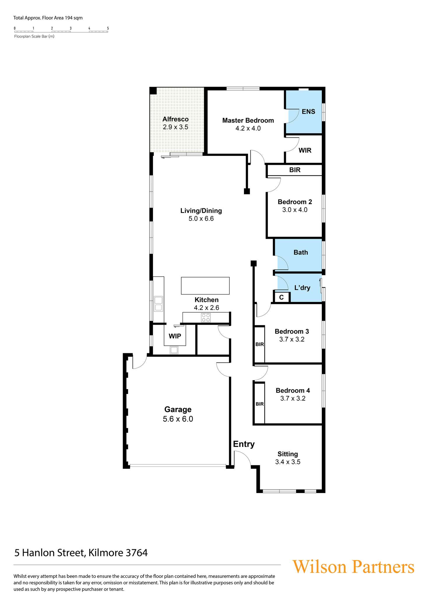 Floorplan of Homely house listing, 5 Hanlon Street, Kilmore VIC 3764