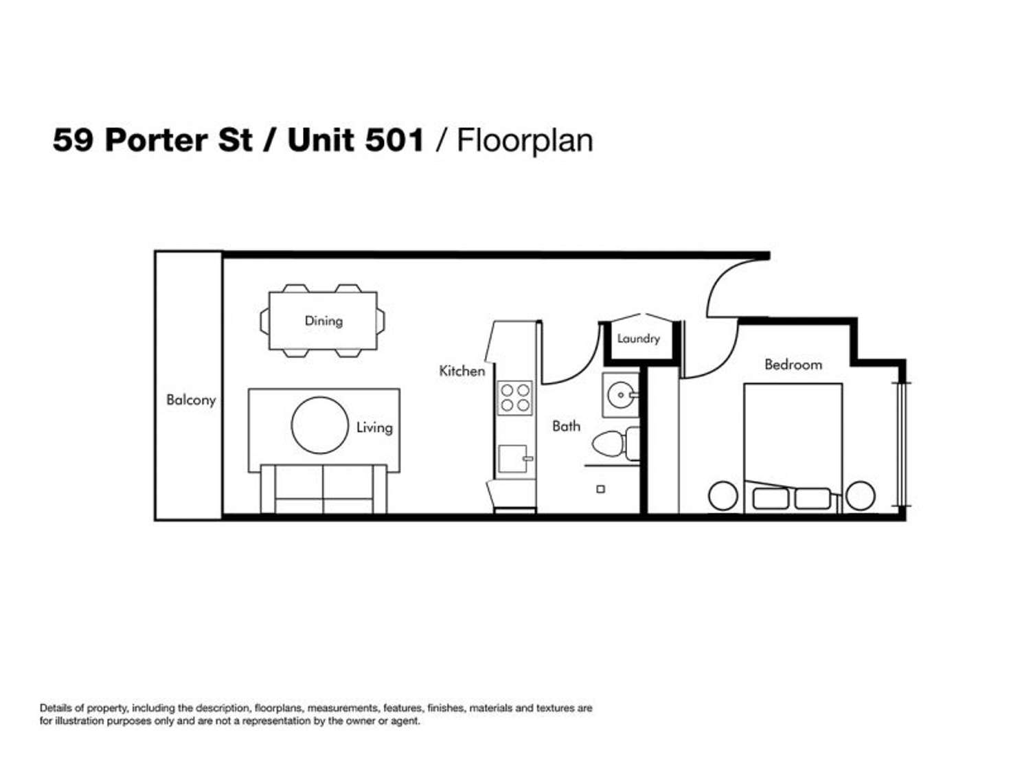 Floorplan of Homely apartment listing, 501/59 Porter Street, Prahran VIC 3181