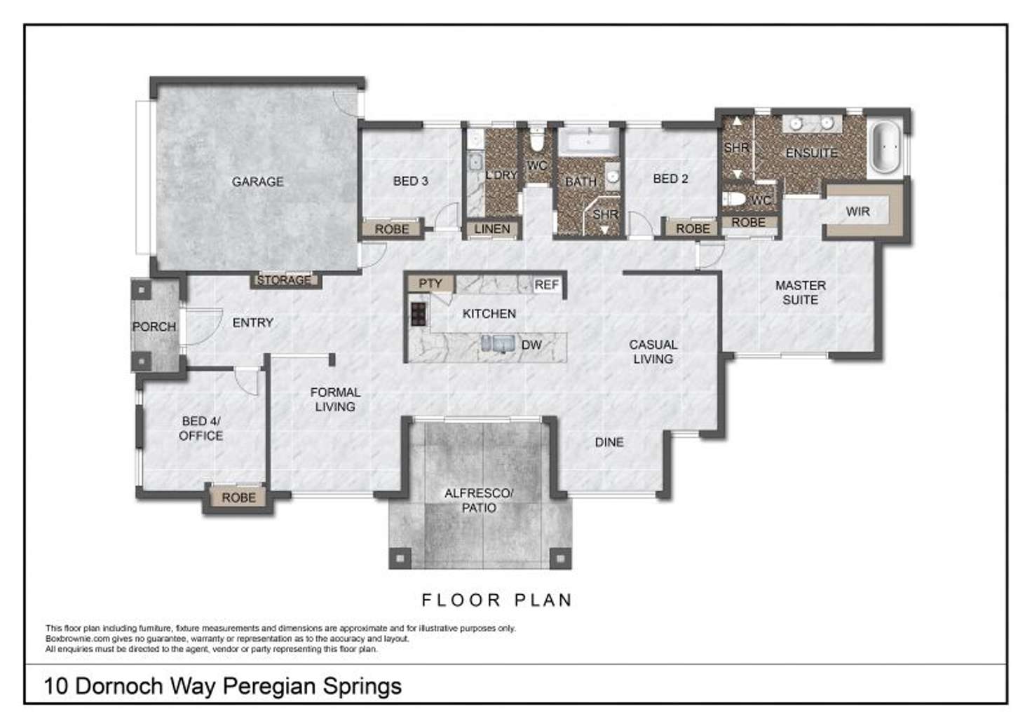 Floorplan of Homely house listing, 10 Dornoch Way, Peregian Springs QLD 4573