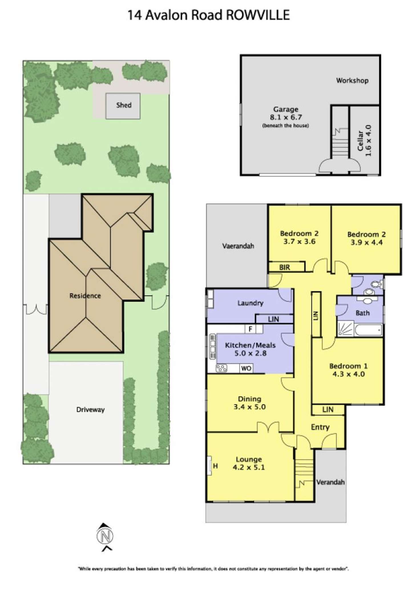 Floorplan of Homely house listing, 14 Avalon Road, Rowville VIC 3178