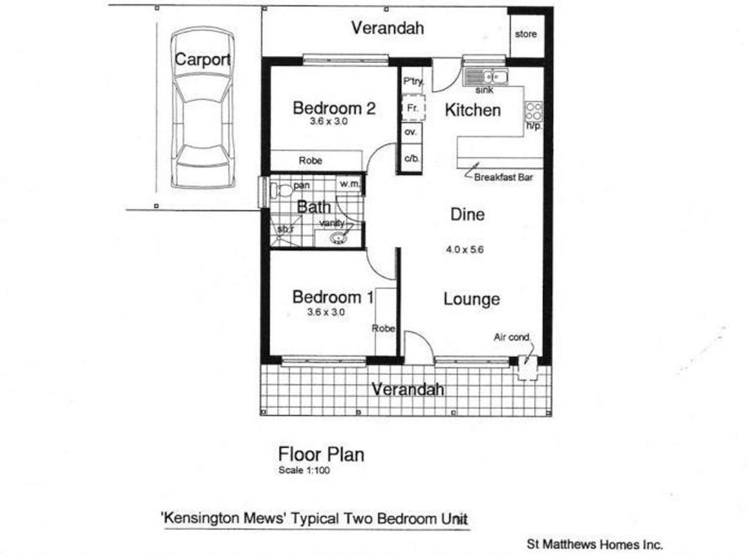 Floorplan of Homely retirement listing, 2/69 Maesbury Street, Kensington SA 5068