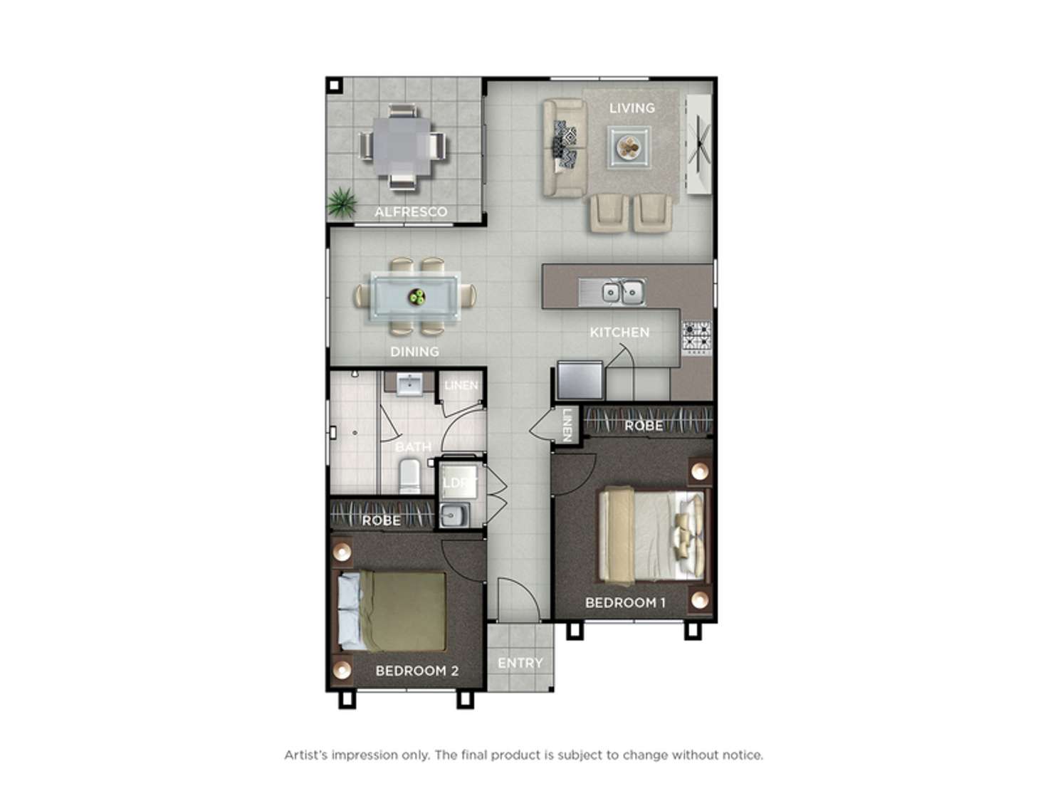 Floorplan of Homely retirement listing, 122/2 Chambers Flat Road, Chambers Flat QLD 4133