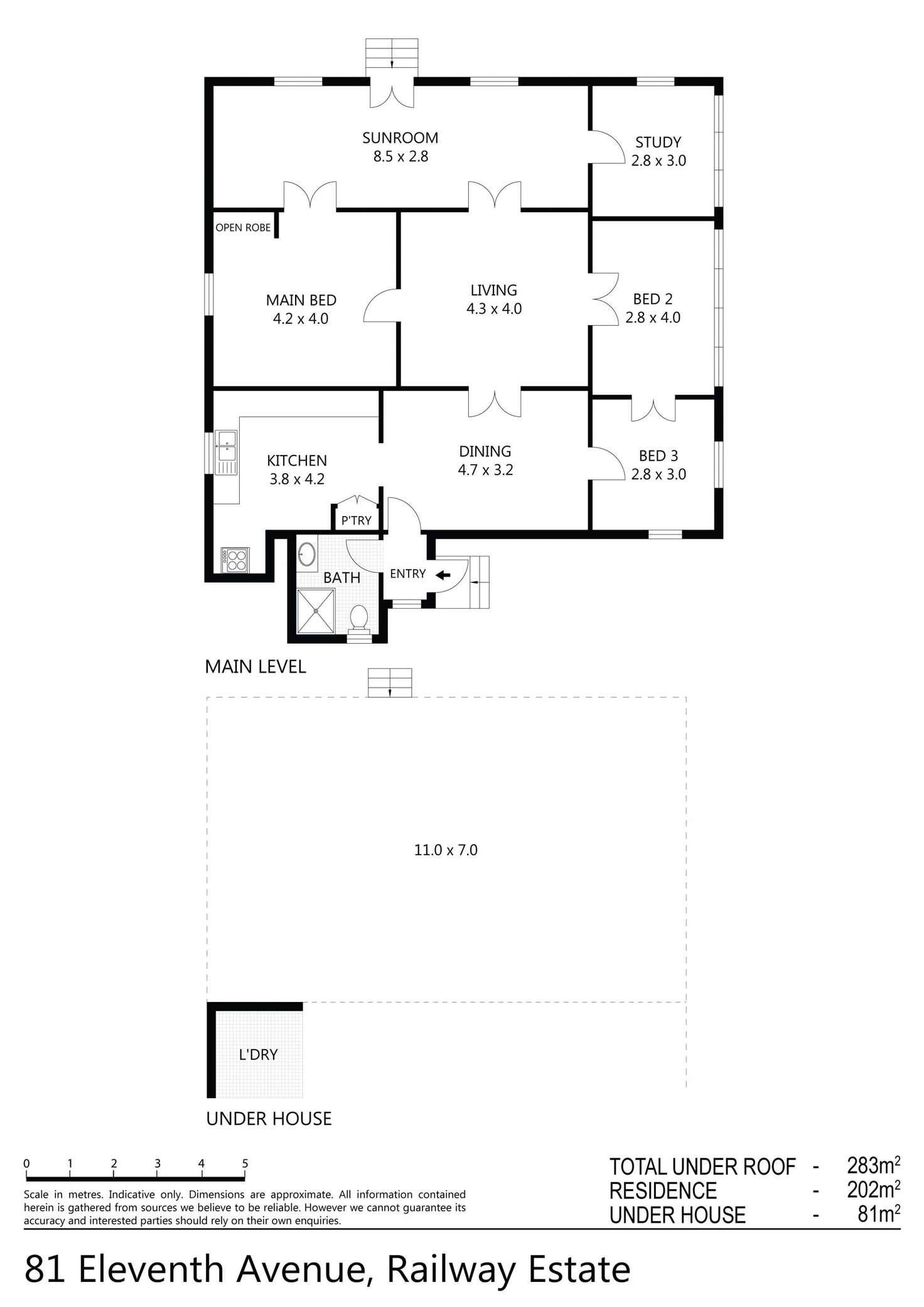Floorplan of Homely house listing, 81 Eleventh Avenue, Railway Estate QLD 4810