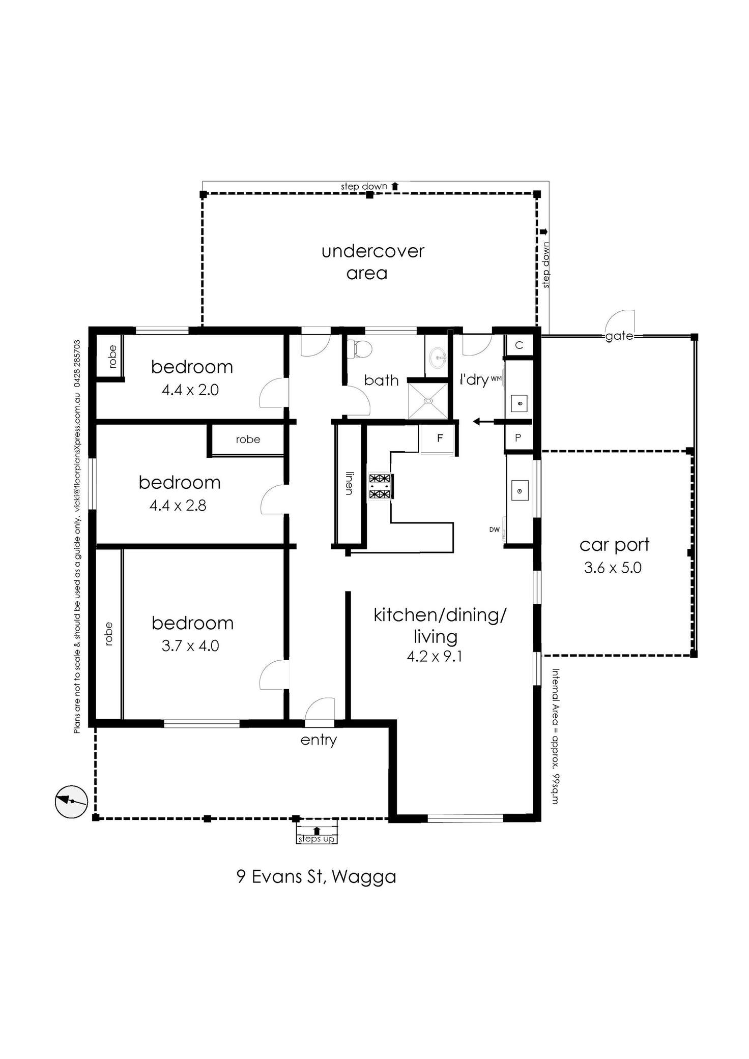 Floorplan of Homely house listing, 9 Evans Street, Wagga Wagga NSW 2650