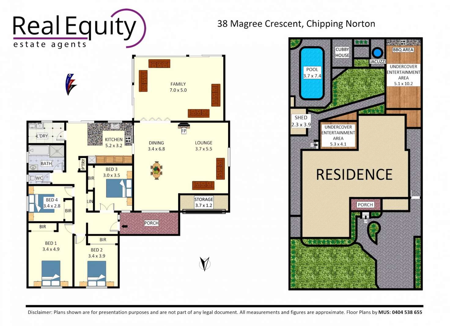 Floorplan of Homely house listing, 38 Magree Crescent, Chipping Norton NSW 2170