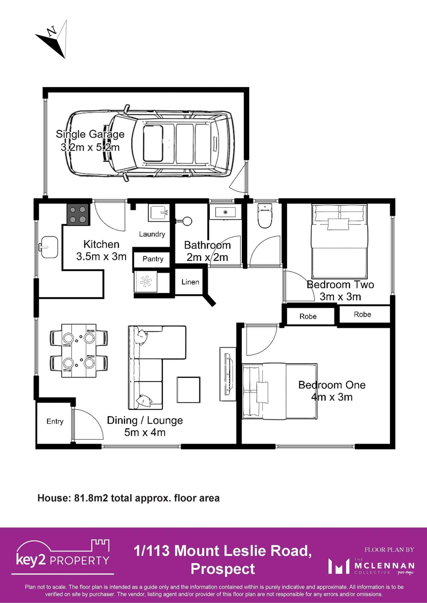 Floorplan of Homely house listing, 1/113 Mount Leslie Road, Prospect Vale TAS 7250