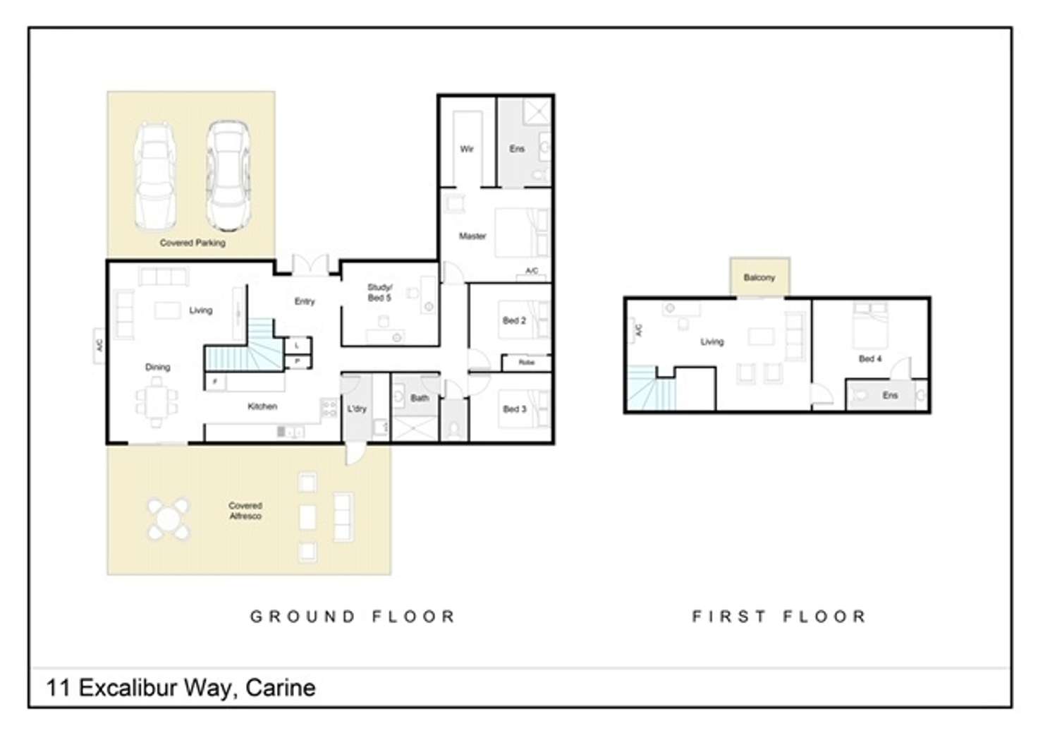 Floorplan of Homely house listing, 11 Excalibur Way, Carine WA 6020