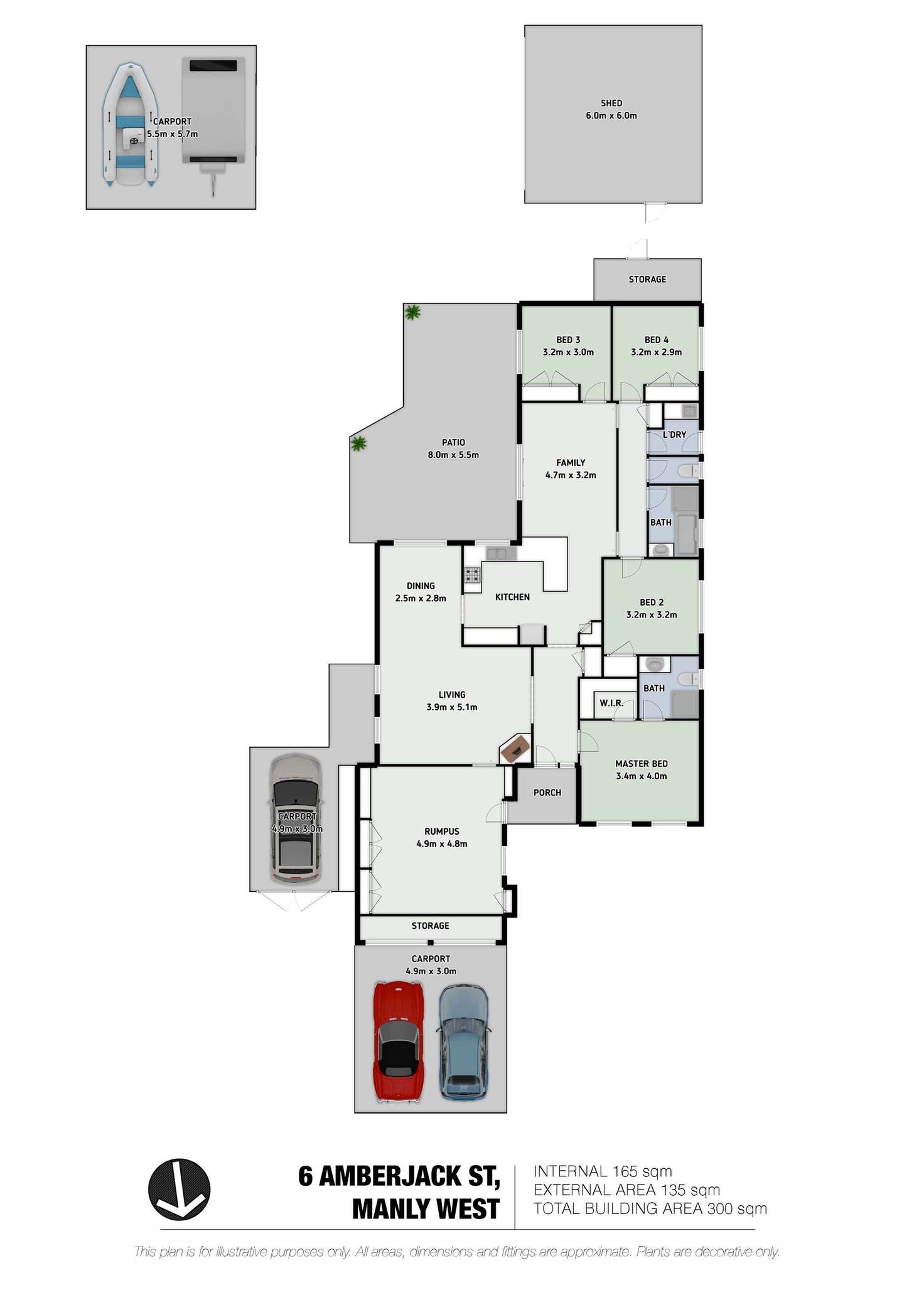 Floorplan of Homely house listing, 6 Amberjack Street, Manly West QLD 4179