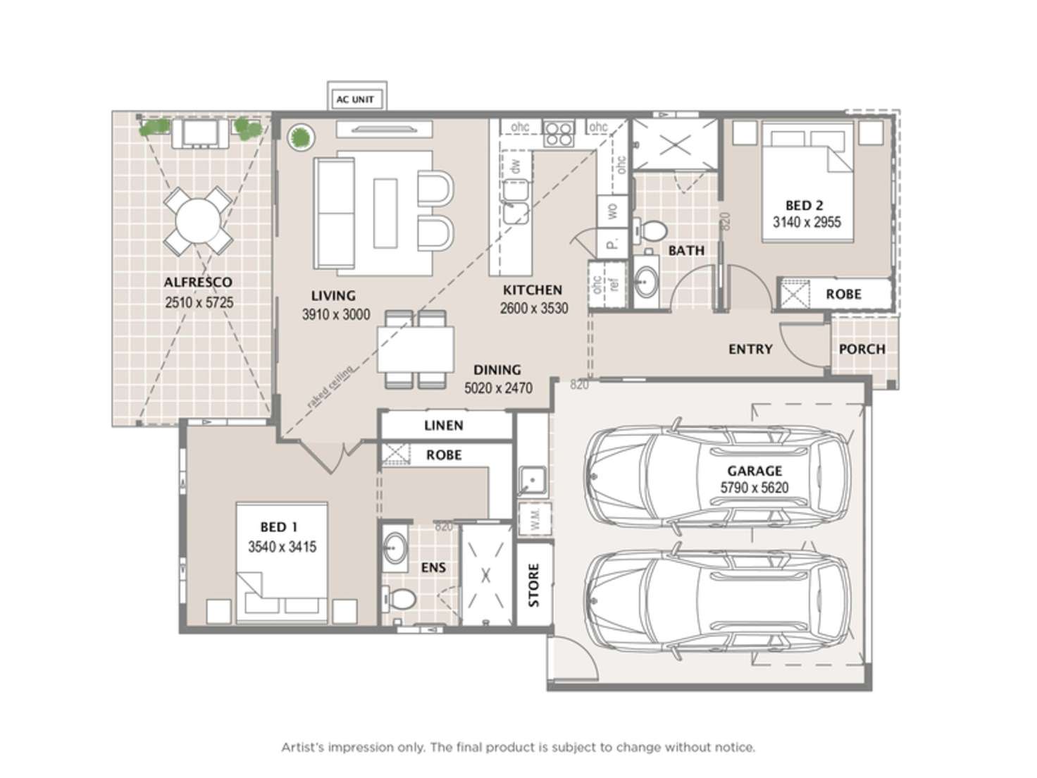 Floorplan of Homely retirement listing, 205/41 Radke Road, Bethania QLD 4205