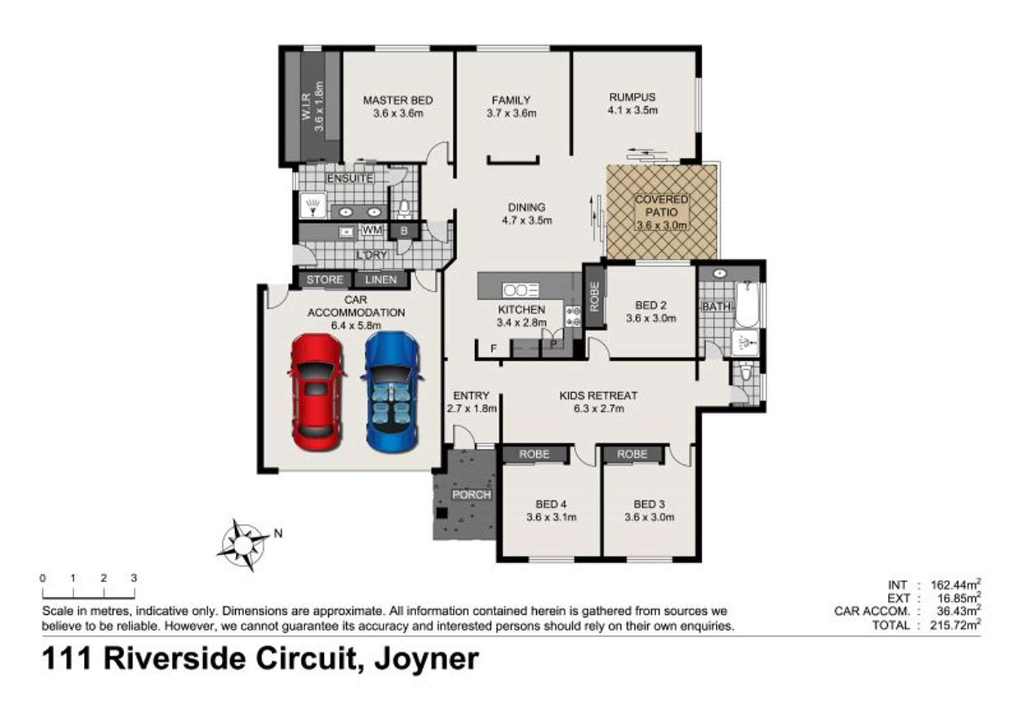 Floorplan of Homely house listing, 111 Riverside Circuit, Joyner QLD 4500