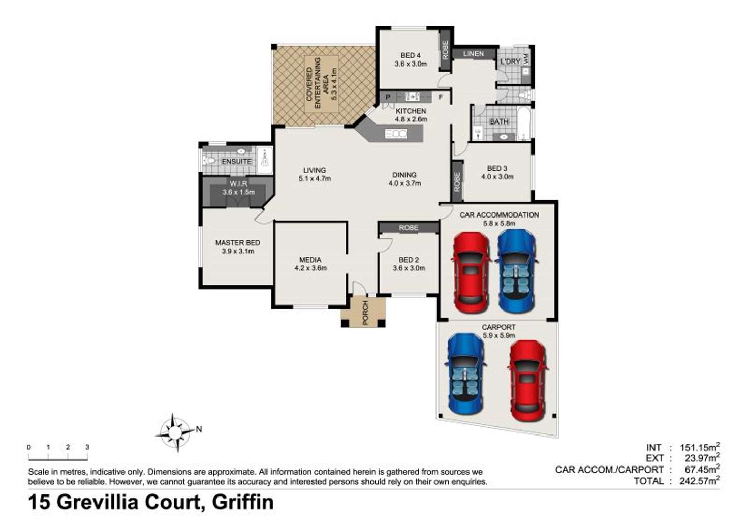 Floorplan of Homely house listing, 15 Grevillia Court, Griffin QLD 4503