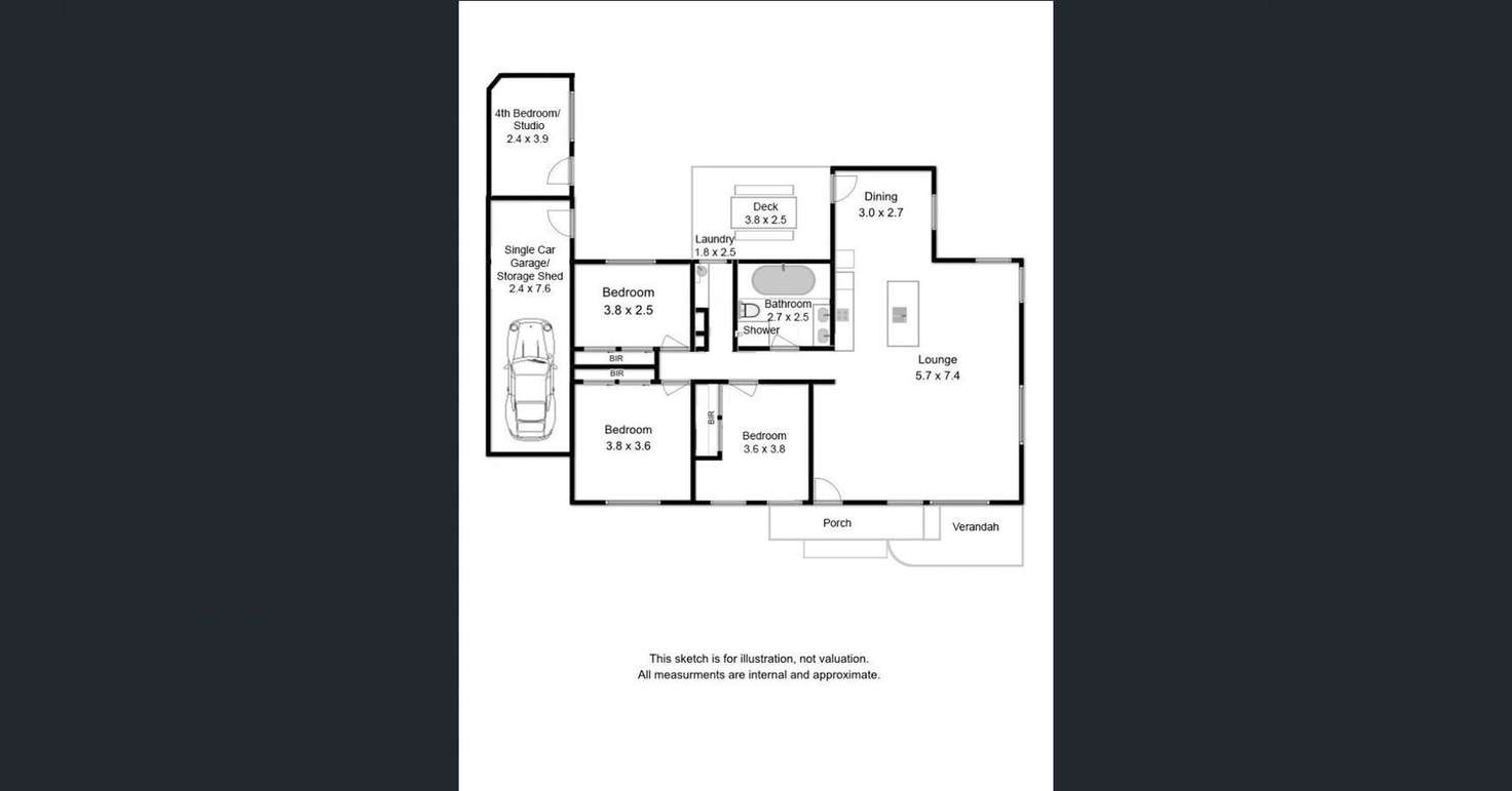 Floorplan of Homely house listing, 25 Braeside St, Prospect TAS 7250