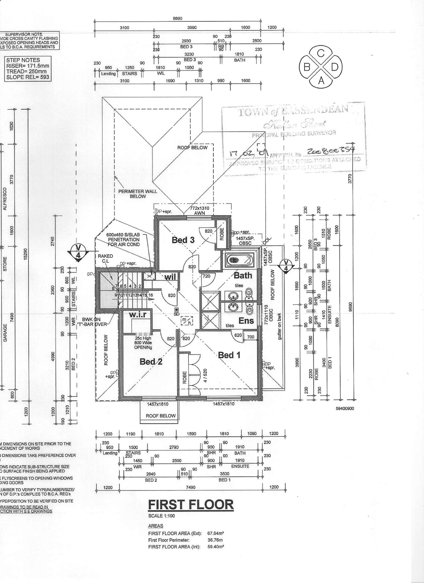 Floorplan of Homely townhouse listing, 2/49 Pearson Street, Ashfield WA 6054