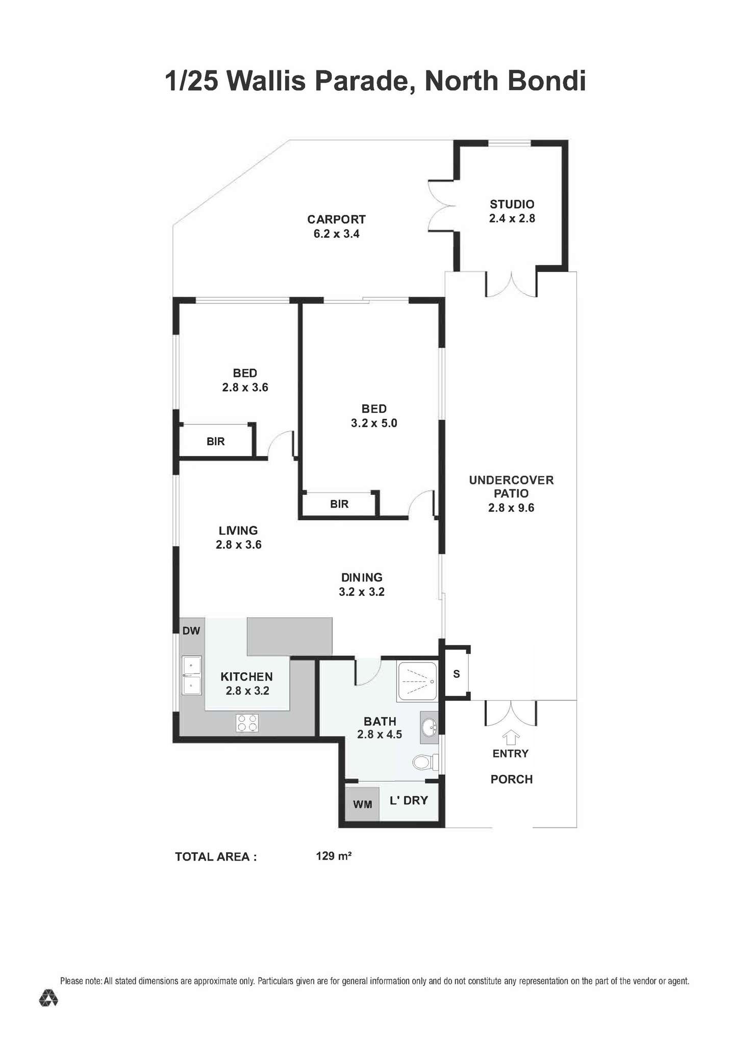 Floorplan of Homely unit listing, 1/25 Wallis Parade, North Bondi NSW 2026