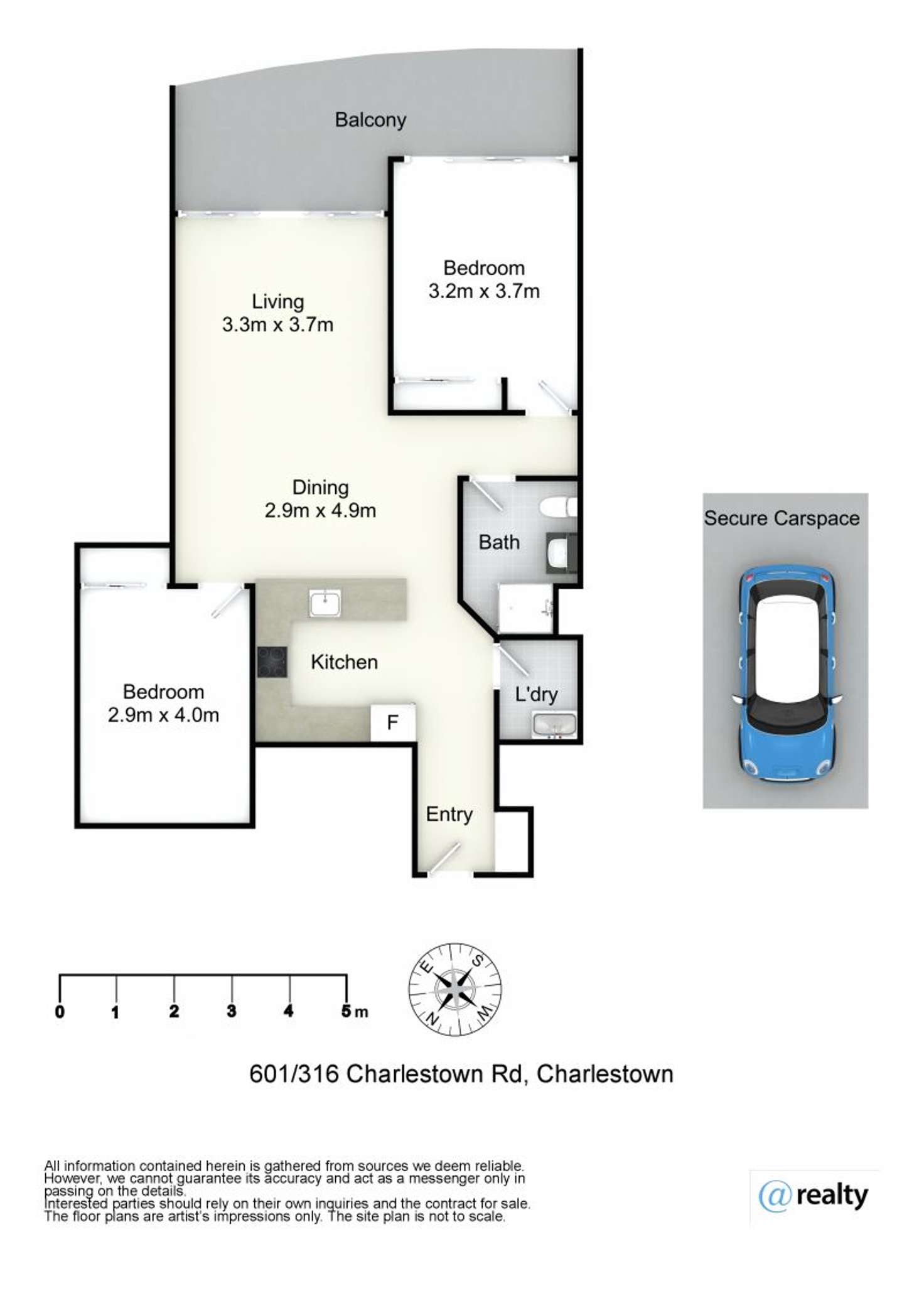Floorplan of Homely apartment listing, 601/316 Charlestown Road, Charlestown NSW 2290