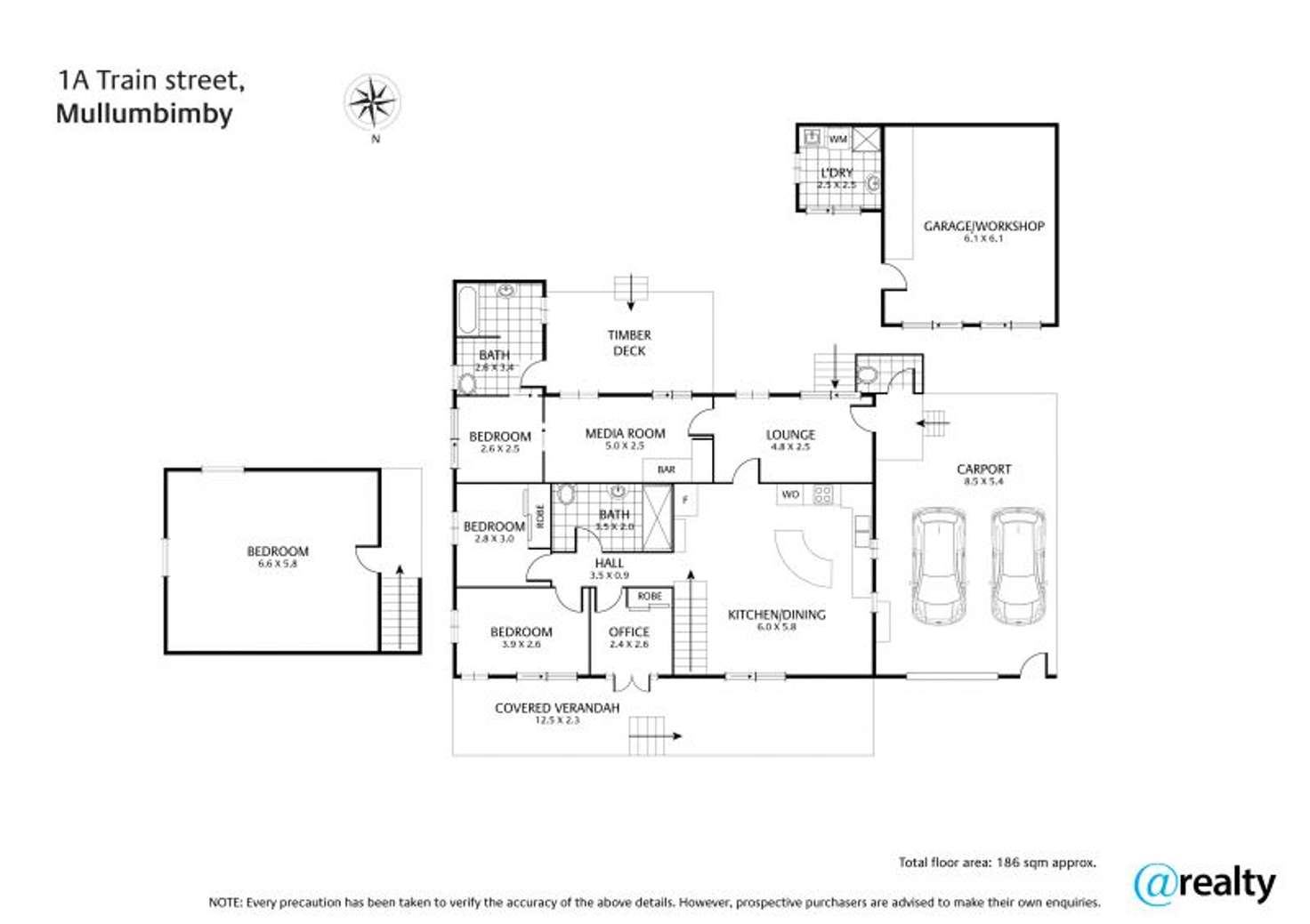 Floorplan of Homely house listing, 1a Train Street, Mullumbimby NSW 2482