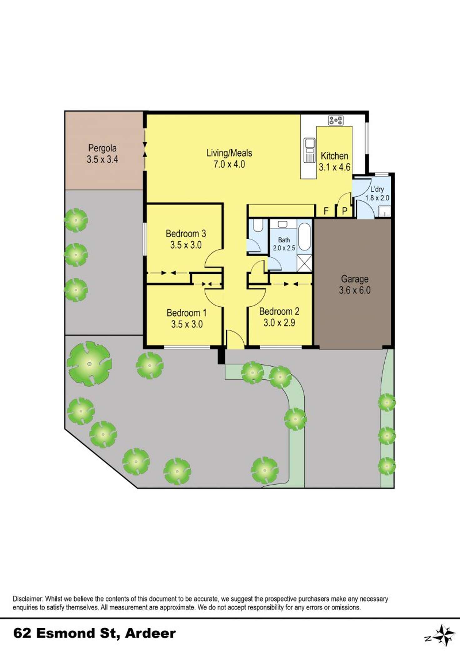 Floorplan of Homely unit listing, 62 Esmond Street, Ardeer VIC 3022
