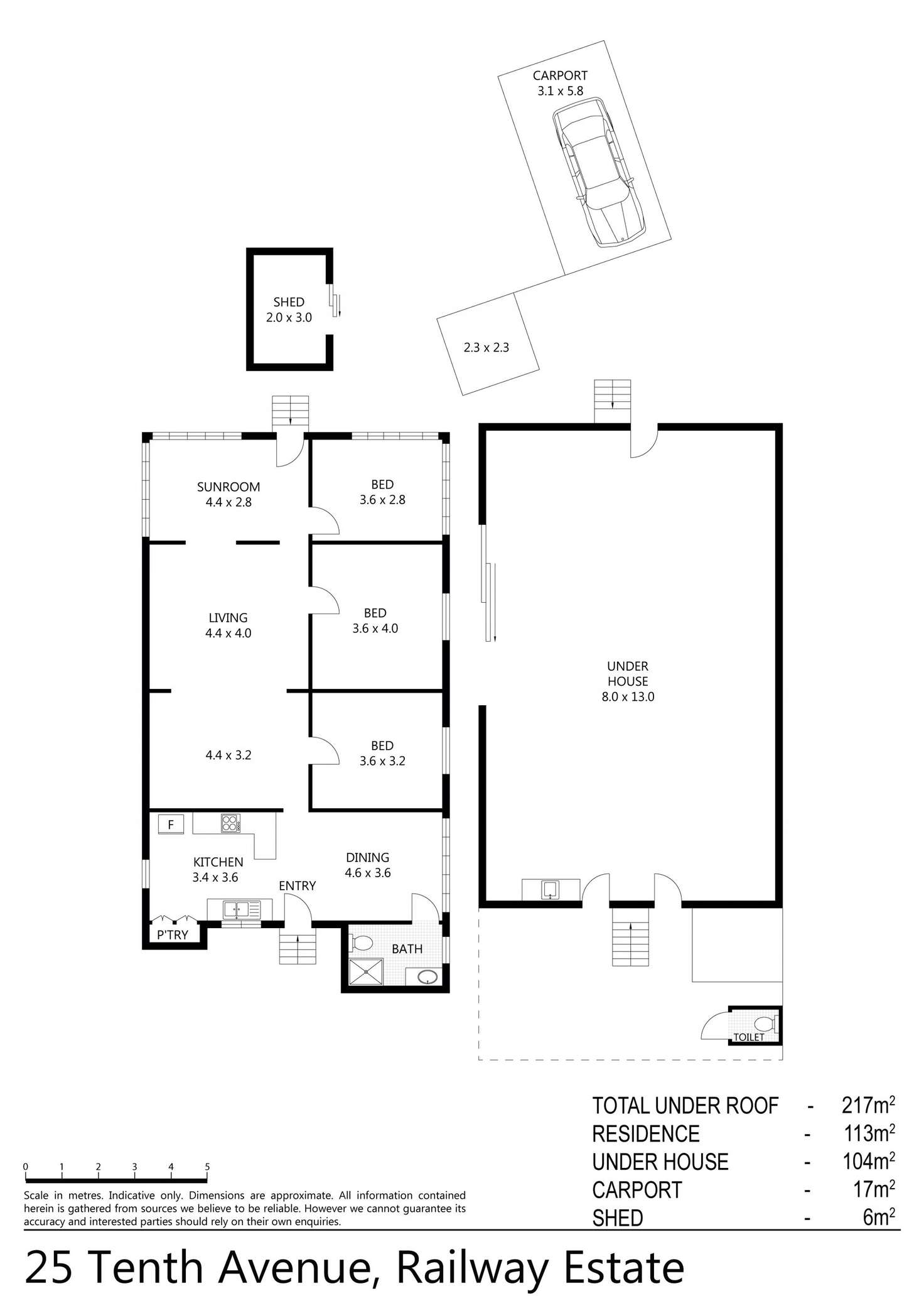 Floorplan of Homely house listing, 25 Tenth Avenue, Railway Estate QLD 4810