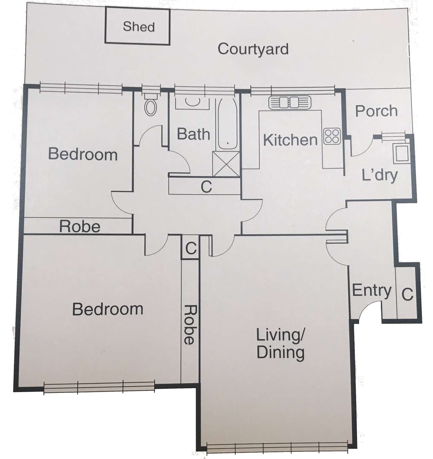 Floorplan of Homely flat listing, 5/14 Milton St, Elwood VIC 3184