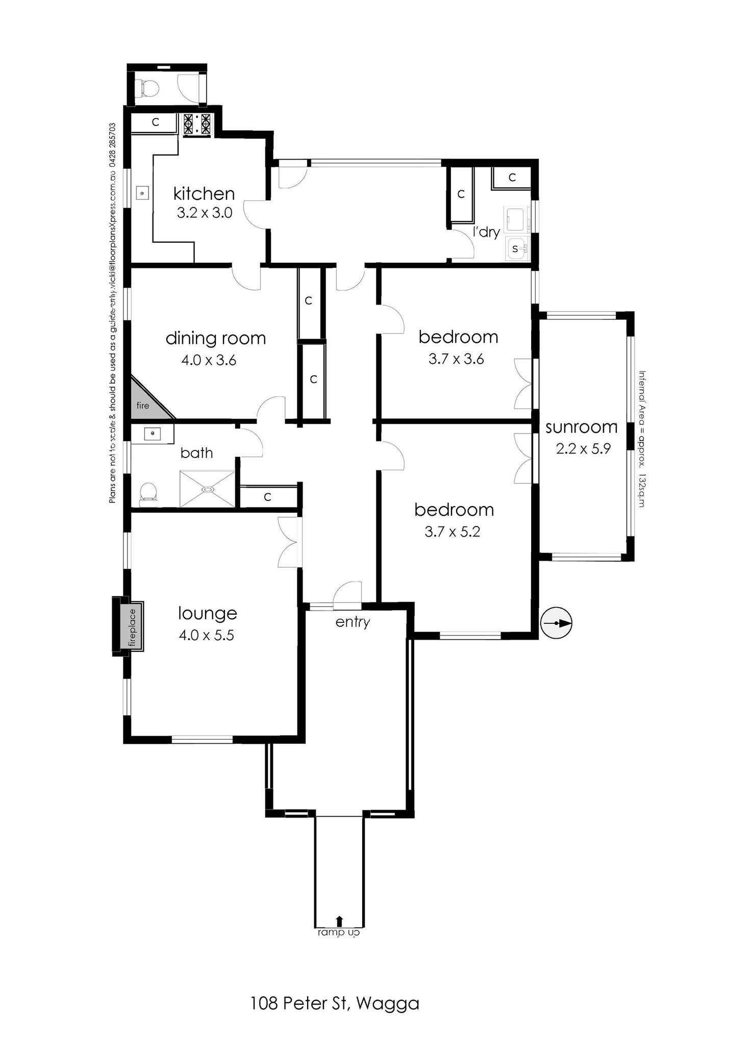 Floorplan of Homely house listing, 108 Peter Street, Wagga Wagga NSW 2650