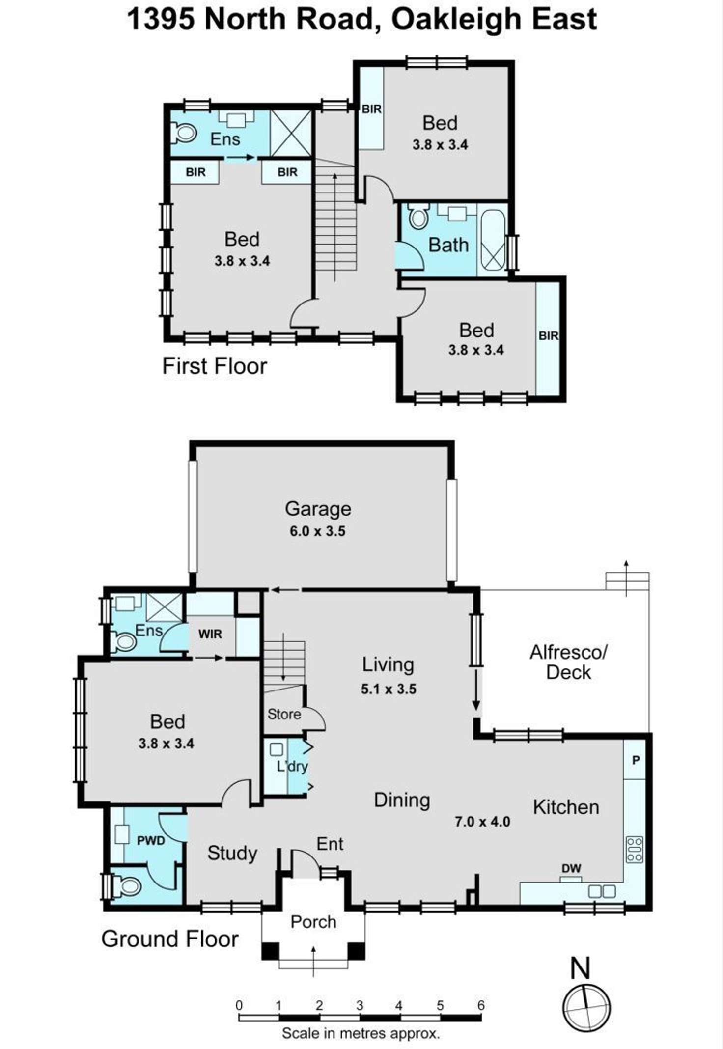 Floorplan of Homely townhouse listing, 1395 North Road, Oakleigh East VIC 3166